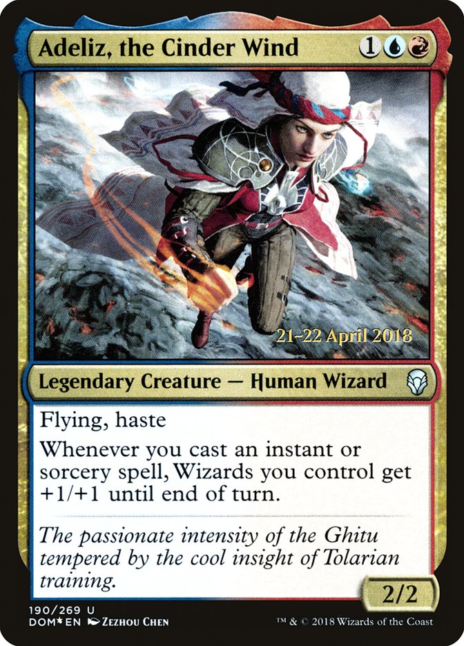 Adeliz, the Cinder Wind [Dominaria Prerelease Promos] | Gamers Paradise