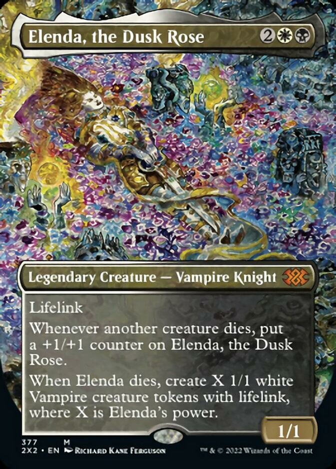 Elenda, the Dusk Rose (Borderless Alternate Art) [Double Masters 2022] | Gamers Paradise