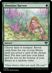 Abundant Harvest [Commander Masters] | Gamers Paradise