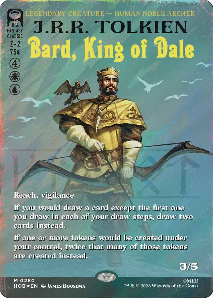 Bard, King of Dale (Borderless) (Surge Foil) [The Hobbit] | Gamers Paradise