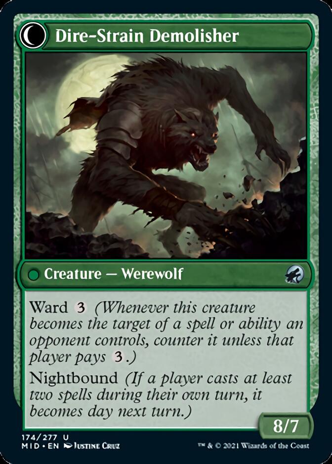 Burly Breaker // Dire-Strain Demolisher [Innistrad: Midnight Hunt] | Gamers Paradise
