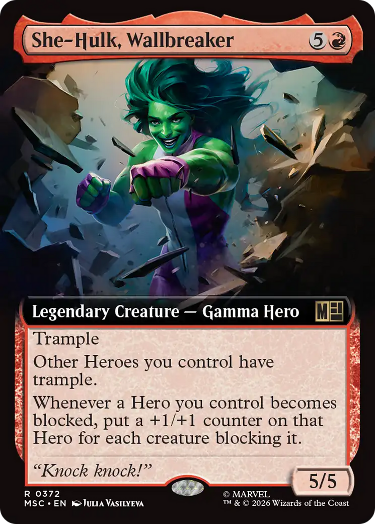 She-Hulk, Wallbreaker (Extended Art) [Marvel Super Heroes Commander] | Gamers Paradise