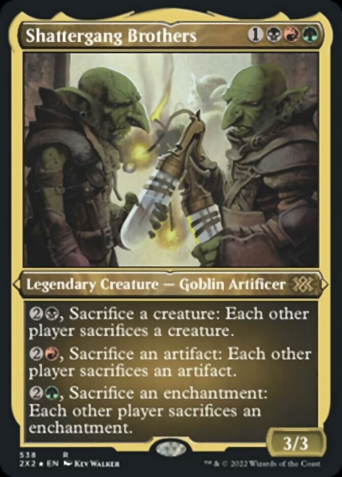 Shattergang Brothers (Foil Etched) [Double Masters 2022] | Gamers Paradise