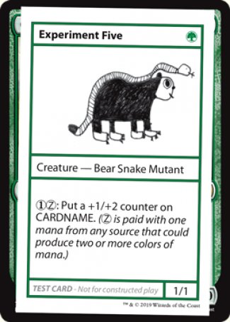 Experiment Five (2021 Edition) [Mystery Booster Playtest Cards] | Gamers Paradise