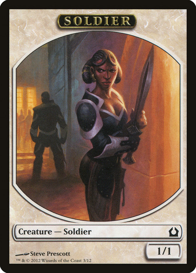 Soldier Token [Return to Ravnica Tokens] | Gamers Paradise