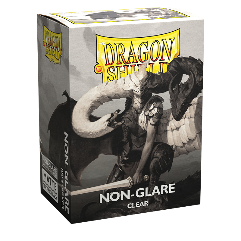 Dragon Shield: Standard 100ct Sleeves - Clear (Non-Glare Matte) | Gamers Paradise