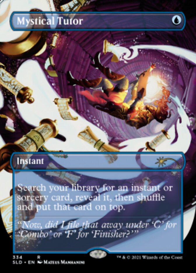 Mystical Tutor (Borderless) [Secret Lair Drop Series] | Gamers Paradise