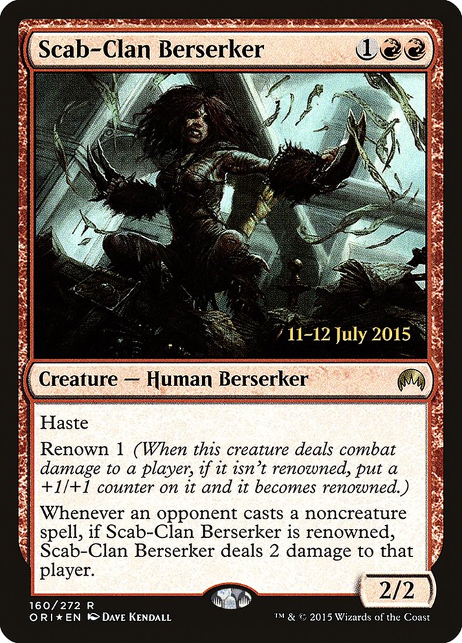 Scab-Clan Berserker [Magic Origins Prerelease Promos] | Gamers Paradise