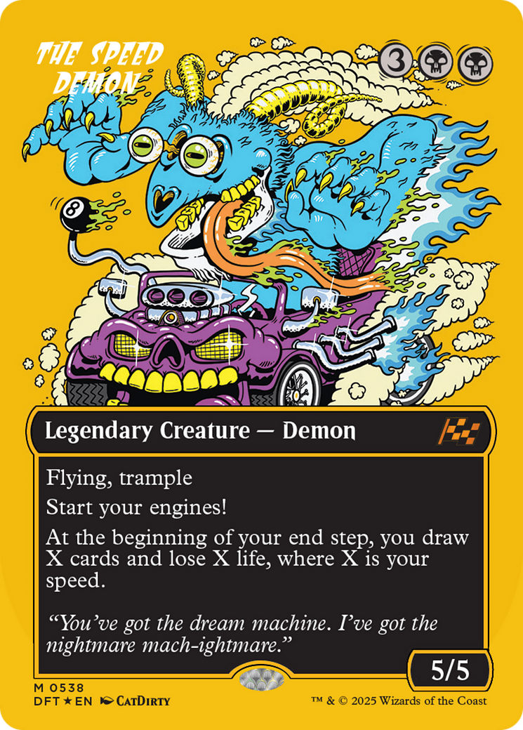 The Speed Demon (Borderless) (First-Place Foil) [Aetherdrift] | Gamers Paradise