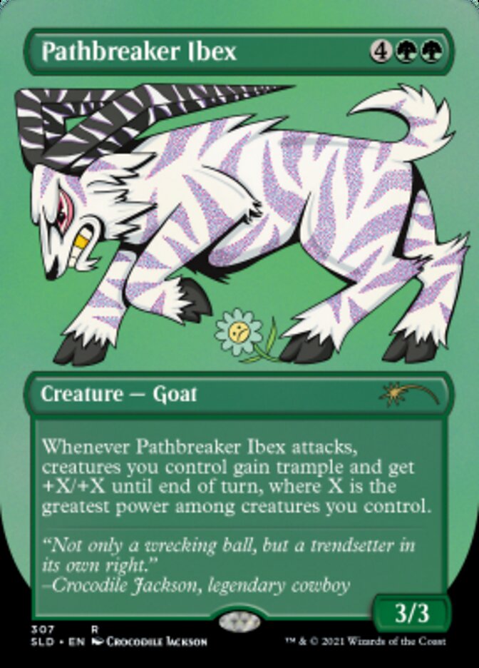 Pathbreaker Ibex (Borderless) (Foil Etched) [Secret Lair Drop Series] | Gamers Paradise