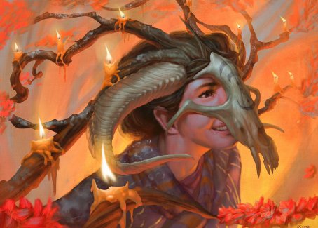 Hedgewitch's Mask Art Card [Innistrad: Midnight Hunt Art Series] | Gamers Paradise