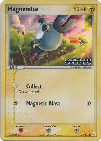 Magnemite (74/113) (Stamped) [EX: Delta Species] | Gamers Paradise