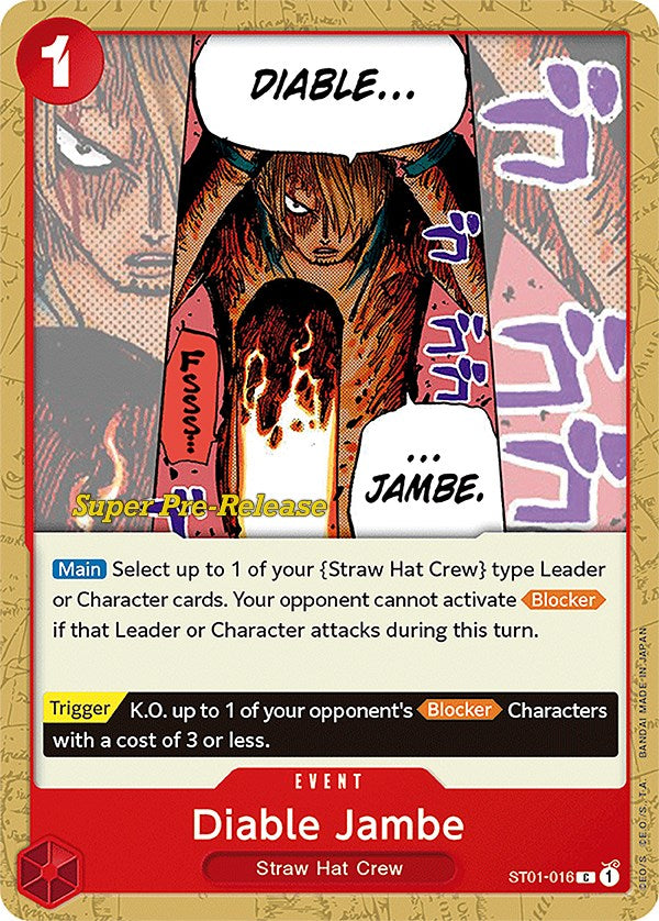 Diable Jambe [Super Pre-Release Starter Deck: Straw Hat Crew] | Gamers Paradise