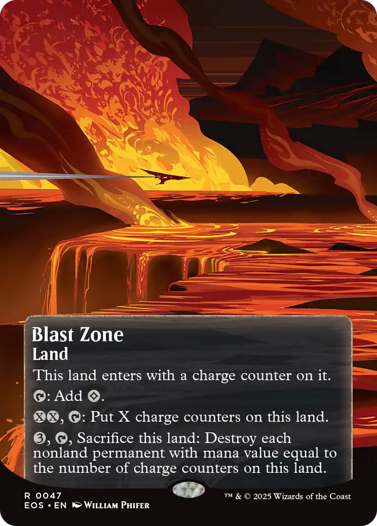 Blast Zone (0047) (Borderless) [Edge of Eternities: Stellar Sights] | Gamers Paradise