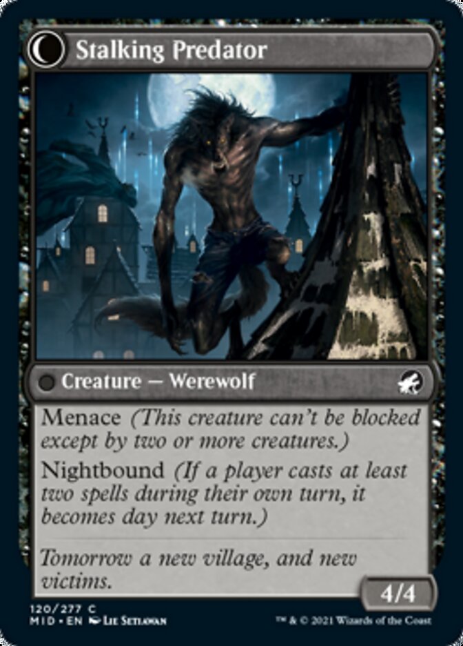 Shady Traveler // Stalking Predator [Innistrad: Midnight Hunt] | Gamers Paradise