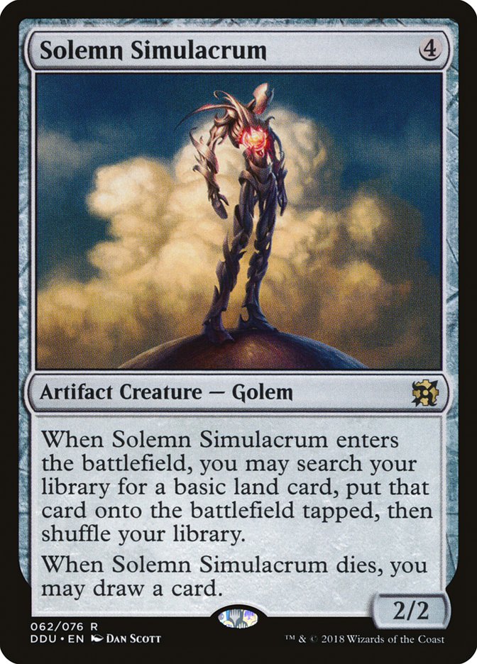 Solemn Simulacrum [Duel Decks: Elves vs. Inventors] | Gamers Paradise