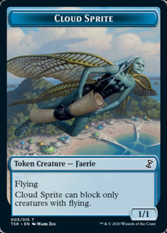 Cloud Sprite Token [Time Spiral Remastered Tokens] | Gamers Paradise