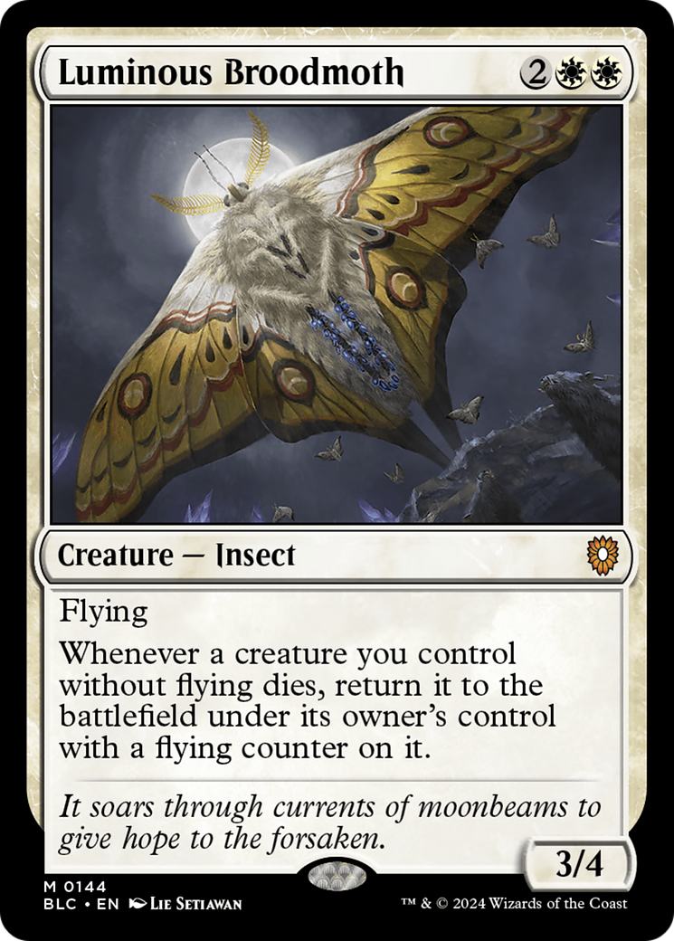 Luminous Broodmoth [Bloomburrow Commander] | Gamers Paradise