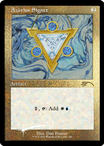 Azorius Signet (Retro) (Foil Etched) [Secret Lair Drop Series] | Gamers Paradise