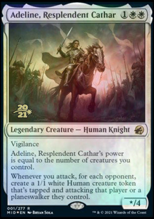 Adeline, Resplendent Cathar [Innistrad: Midnight Hunt Prerelease Promos] | Gamers Paradise