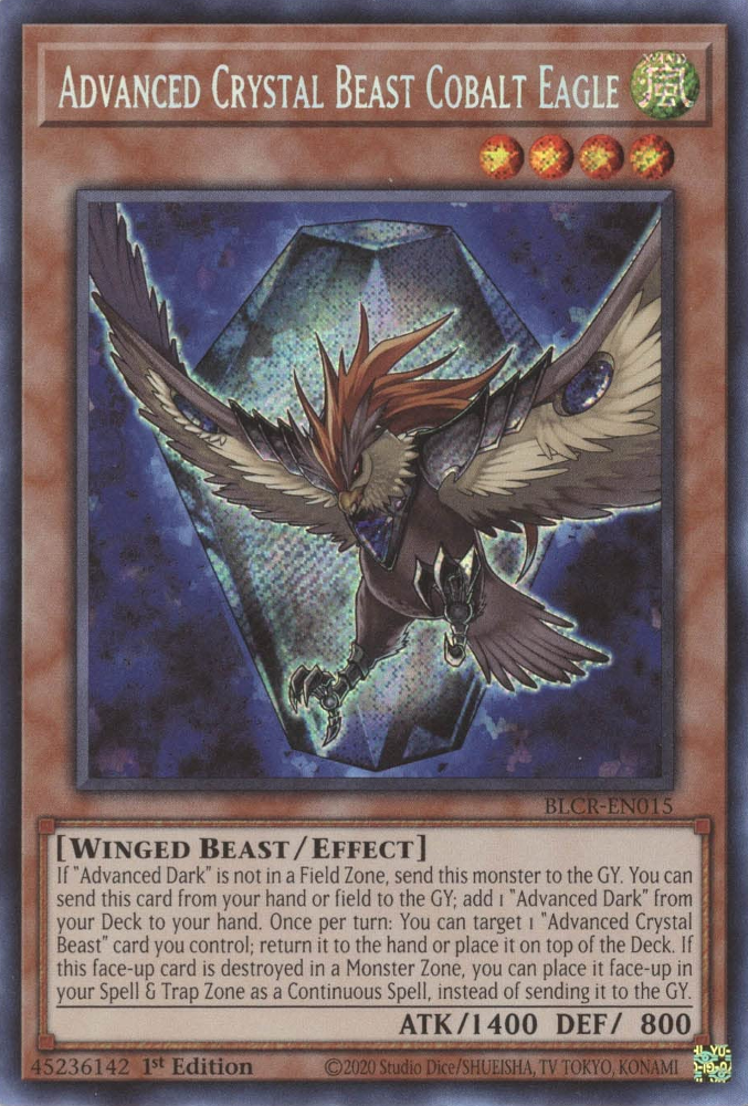 Advanced Crystal Beast Cobalt Eagle [BLCR-EN015] Secret Rare | Gamers Paradise