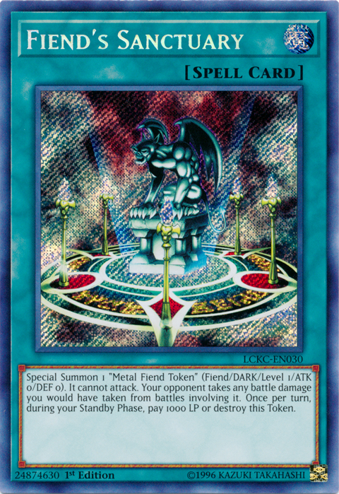 Fiend's Sanctuary [LCKC-EN030] Secret Rare | Gamers Paradise