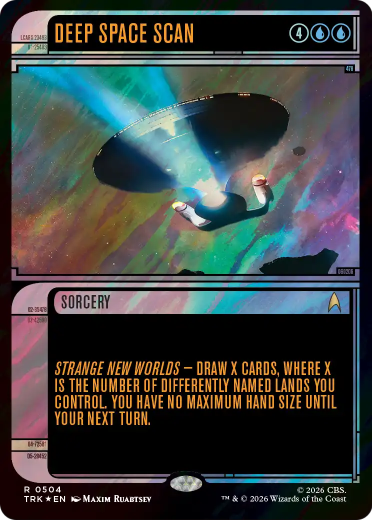 Deep Space Scan (Showcase) (Surge Foil) [Star Trek] | Gamers Paradise