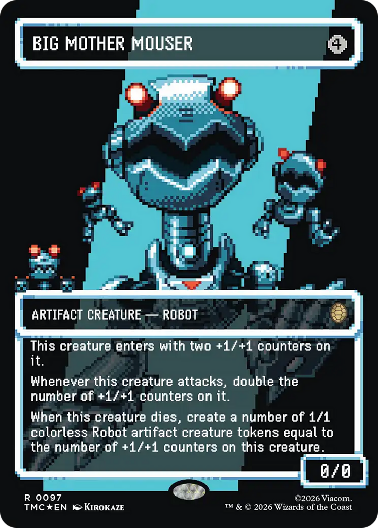 Big Mother Mouser (Borderless) (Surge Foil) [Teenage Mutant Ninja Turtles Commander] | Gamers Paradise