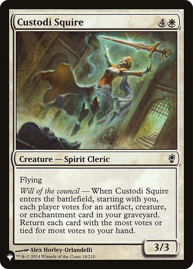 Custodi Squire [The List Reprints] | Gamers Paradise