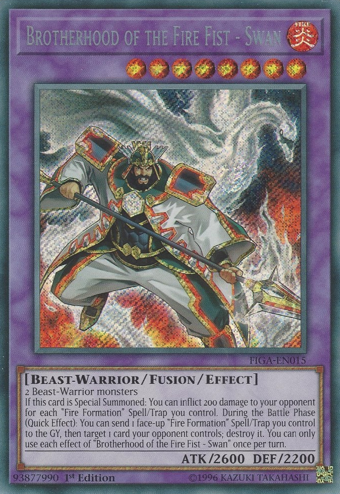 Brotherhood of the Fire Fist - Swan [FIGA-EN015] Secret Rare | Gamers Paradise