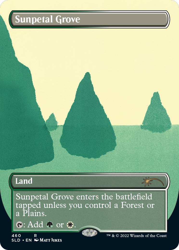 Sunpetal Grove (Borderless) [Secret Lair Drop Series] | Gamers Paradise