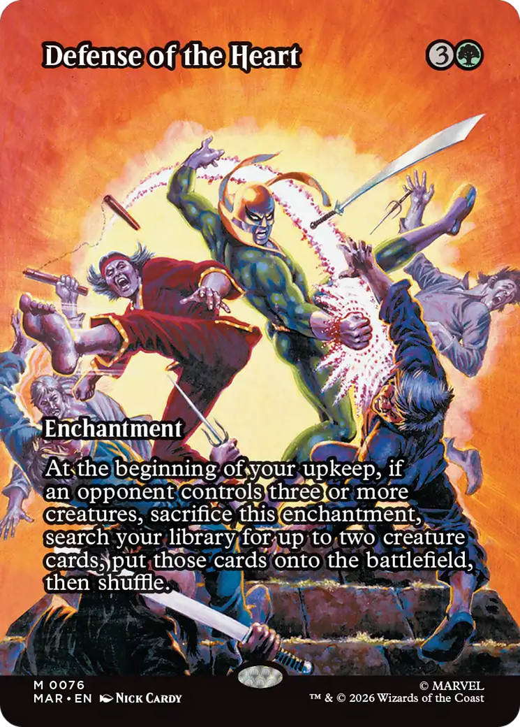 Defense of the Heart (Borderless) [Marvel Universe: Eternal-Legal] | Gamers Paradise