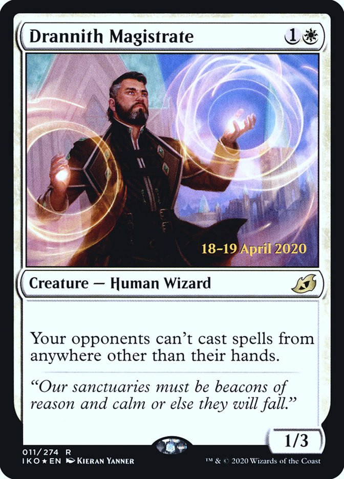 Drannith Magistrate [Ikoria: Lair of Behemoths Prerelease Promos] | Gamers Paradise