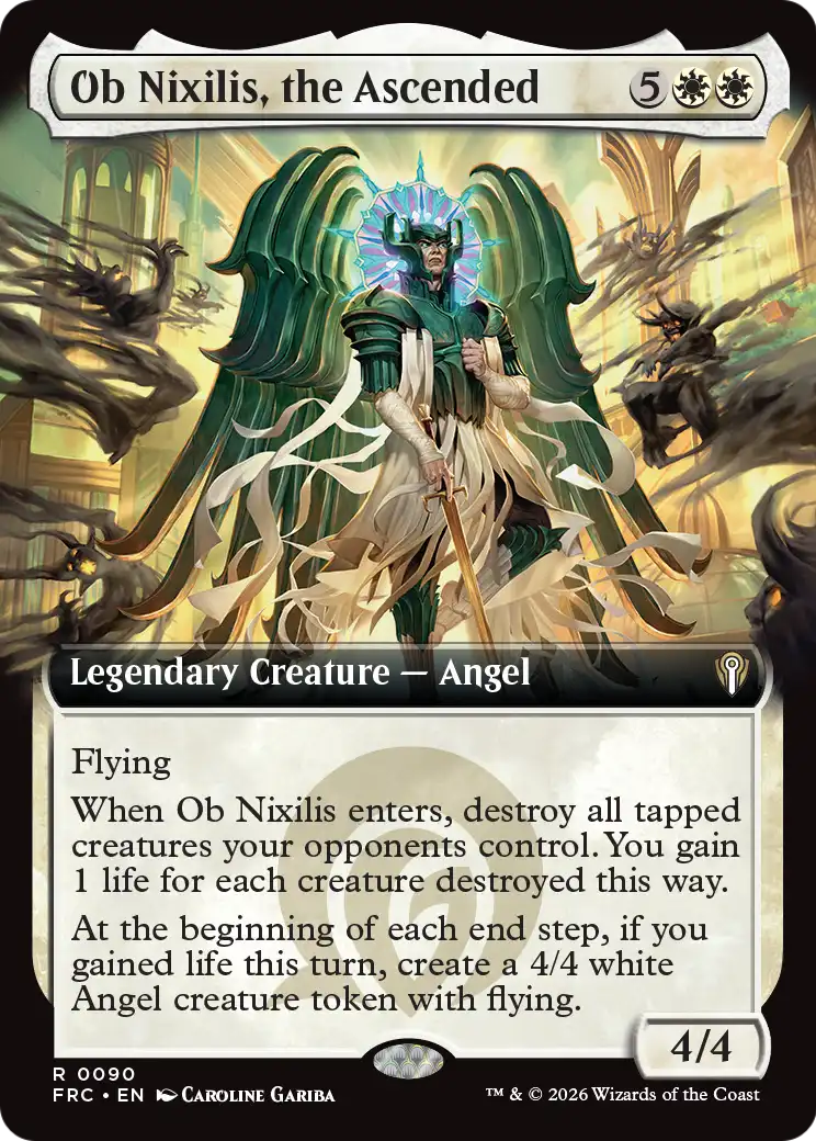 Ob Nixilis, the Ascended (Extended Art) [Reality Fracture Commander] | Gamers Paradise