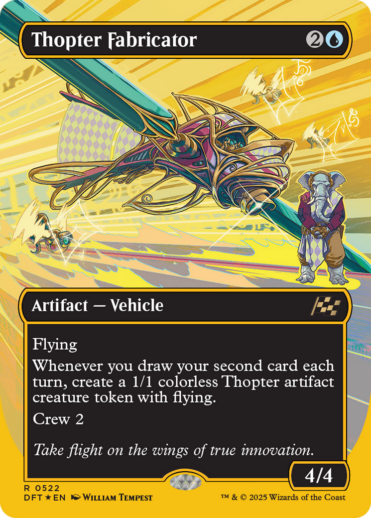 Thopter Fabricator (Borderless) (First-Place Foil) [Aetherdrift] | Gamers Paradise