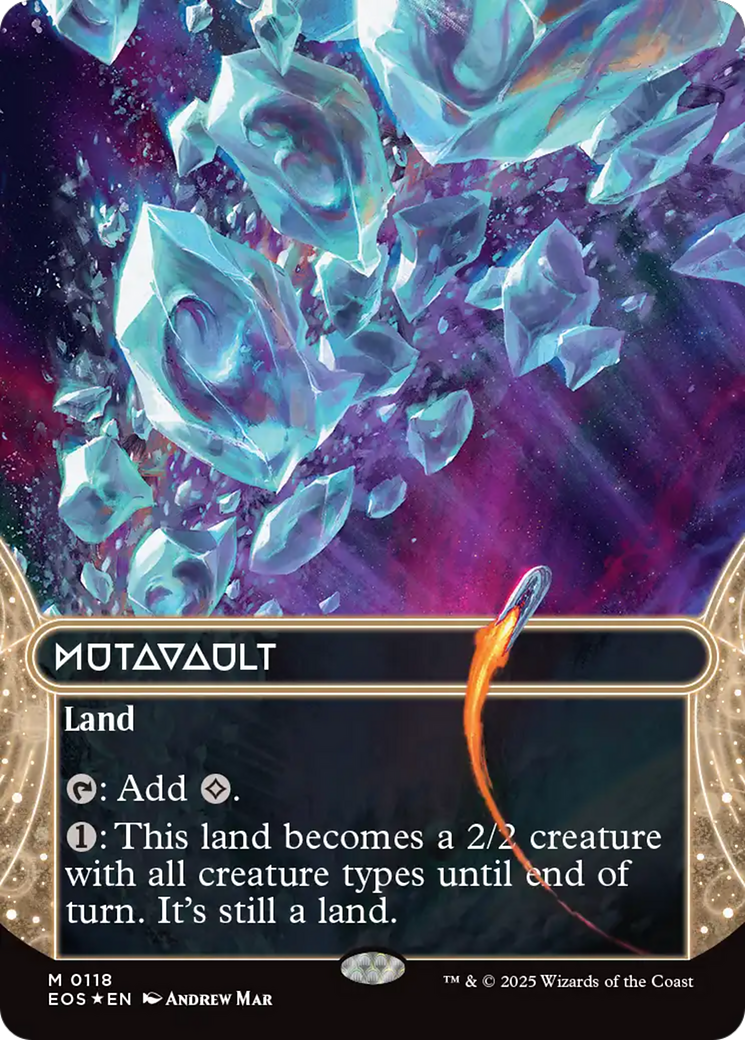 Mutavault (0118) (Borderless) (Galaxy Foil) [Edge of Eternities: Stellar Sights] | Gamers Paradise