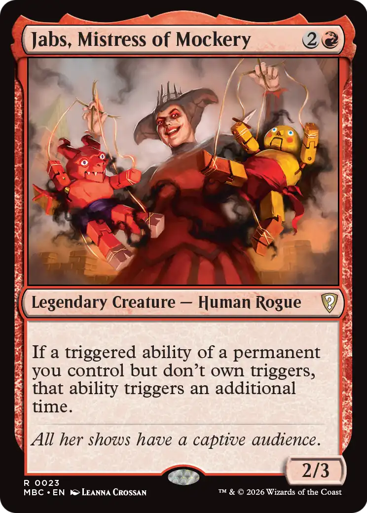 Jabs, Mistress of Mockery [Mystery Booster: Commander Edition] | Gamers Paradise