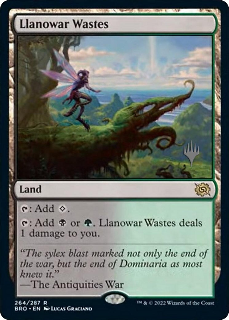 Llanowar Wastes (Promo Pack) [The Brothers' War Promos] | Gamers Paradise