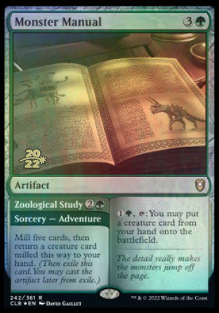 Monster Manual // Zoological Study [Commander Legends: Battle for Baldur's Gate Prerelease Promos] | Gamers Paradise