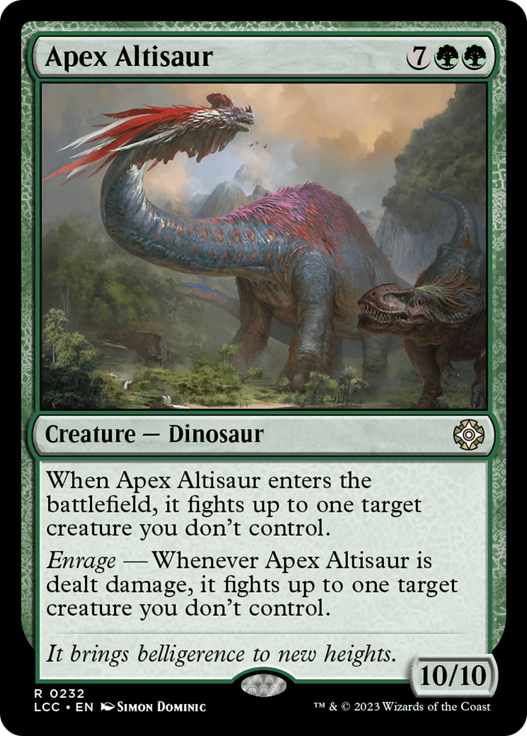 Apex Altisaur [The Lost Caverns of Ixalan Commander] | Gamers Paradise