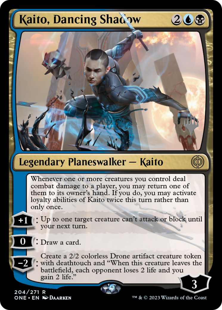 Kaito, Dancing Shadow (Promo Pack) [Phyrexia: All Will Be One Promos] | Gamers Paradise