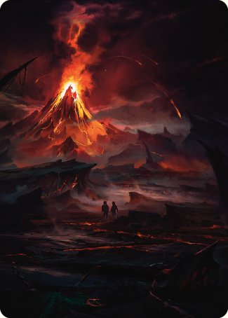 Valley of Gorgoroth Art Card [The Lord of the Rings: Tales of Middle-earth Art Series] | Gamers Paradise