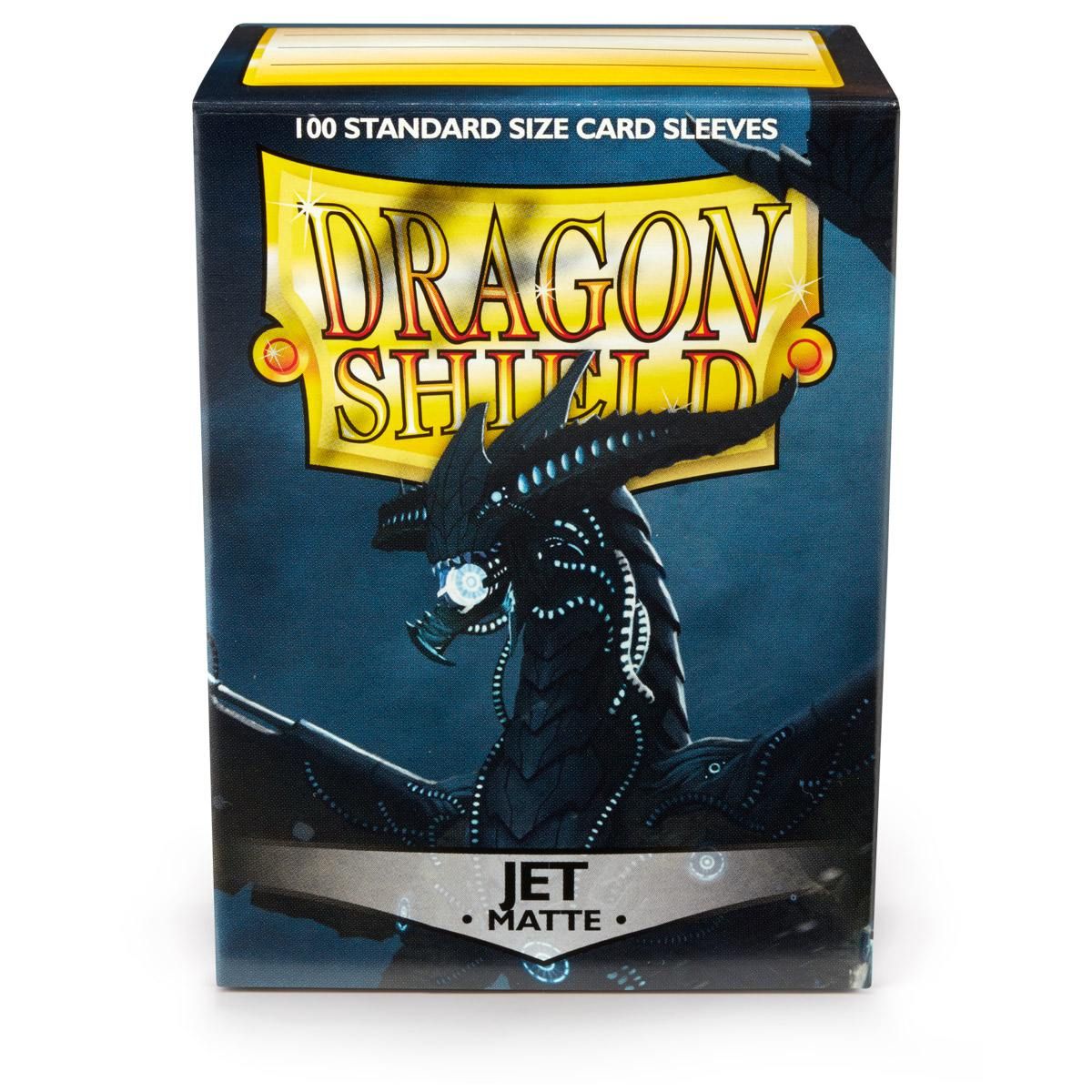 Dragon Shield: Standard 100ct Sleeves - Jet (Matte) | Gamers Paradise