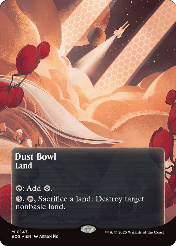 Dust Bowl (0057) (Borderless) (Galaxy Foil) [Edge of Eternities: Stellar Sights] | Gamers Paradise