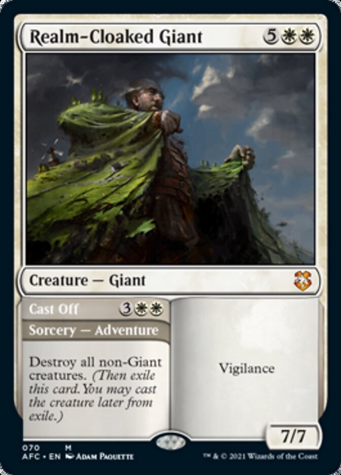 Realm-Cloaked Giant // Cast Off [Dungeons & Dragons: Adventures in the Forgotten Realms Commander] | Gamers Paradise