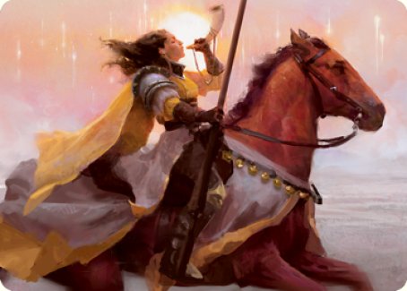 Sunrise Cavalier Art Card [Innistrad: Midnight Hunt Art Series] | Gamers Paradise