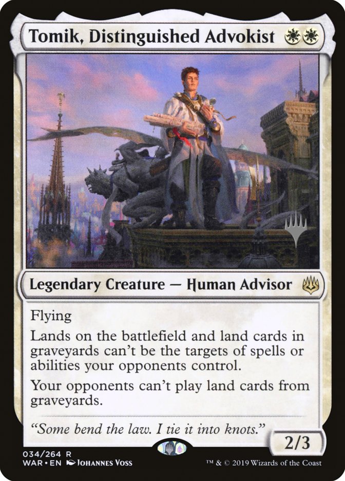 Tomik, Distinguished Advokist (Promo Pack) [War of the Spark Promos] | Gamers Paradise