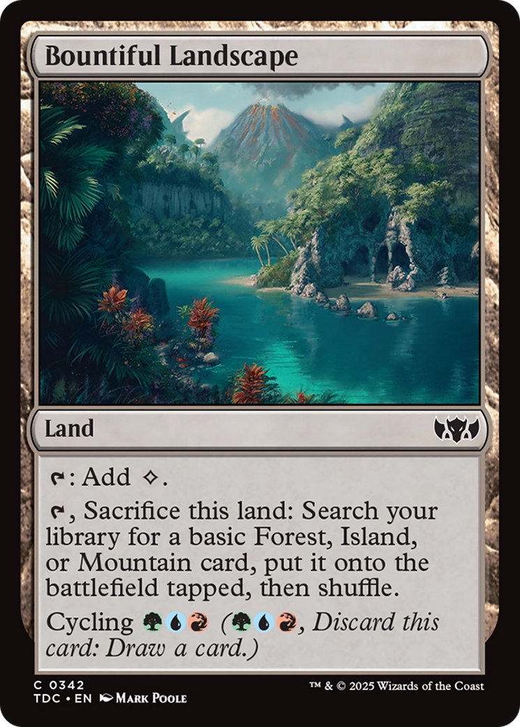 Bountiful Landscape [Tarkir: Dragonstorm Commander] | Gamers Paradise