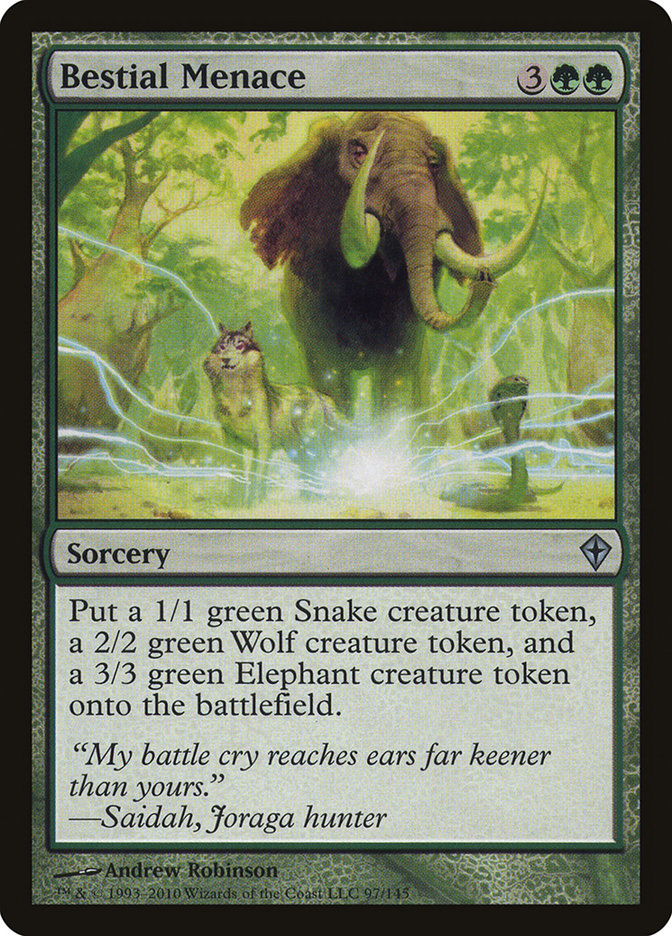Bestial Menace [Worldwake] | Gamers Paradise