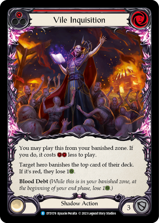 Vile Inquisition (Red) [DTD178] (Dusk Till Dawn)  Rainbow Foil | Gamers Paradise